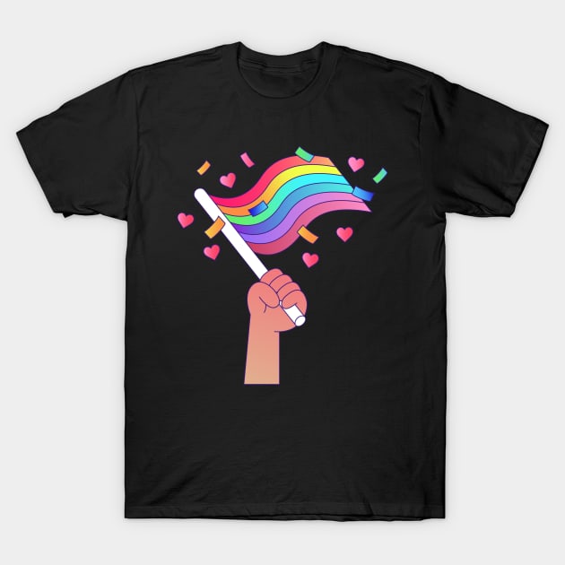 Pride Flag T-Shirt by starnish
